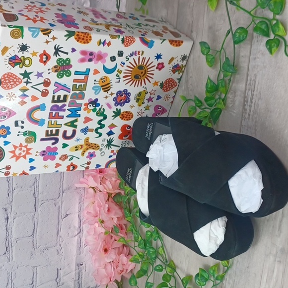 Jeffrey Campbell Women's Coerce High Block Heel Platform Slide Sandals NIB - Picture 2 of 10